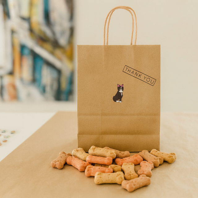 Block-Bottom SOS Eco-Friendly Aseptic Kraft Bags Luxury Supermarket Bakery Coffee To-Go Food-Grade Lamination Custom Logo