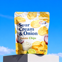 Sachet Doypack Personnalisé en PE pour Chips, Chips de Pommes de Terre, Chips de Banane, Stockage d'Aliments Sucrés - Recyclable