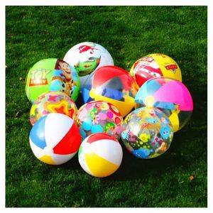 Ballon de plage gonflable personnalisé en PVC transparent et coloré avec impression de logo - Product Image 2