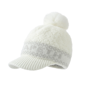 Korean-style Autumn and Winter Women's Knitted Hat Cute Versatile <strong>Pom</strong>-<strong>Pom</strong> Hat and Thickened Cold-Resistant Warm Baseball <strong>Beanie</strong> - Product Image 2