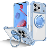 Nouvelle Arrivée Coque de Téléphone Portable pour iPhone 17 18 Pro Max Antichoc Transparente Magnétique avec Support