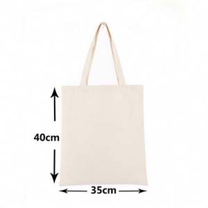 Bolsas de Lona Blancas y Negras Simples al por Mayor, Bolsas de Compras de Lona de Algodón Reutilizables con Logotipo Personalizado - Product Image 2