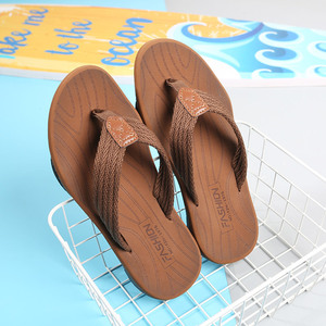 New Arrival Men's Slippers Casual Summer Outdoor Beach Nylon Upper EVA <b>Soft</b> Sole Cotton Lining <b>Flip</b> <b>Flops</b> Anti-Slip Flat - Product Image 5