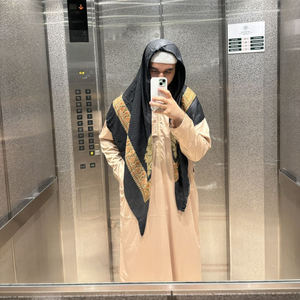 Contemporaneo di alta qualità comodo da uomo arabo foulard kefiah deserto medio-orientale rosso Shemagh avvolge copricapo musulmano 55x55 pollici - Product Image 1