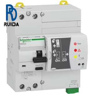 Disjoncteur miniature électrique 18281 RCCB 2 pôles 40 A Classe A 30 mA avec réenclencheur rouge Test 40 A - Product Image 1