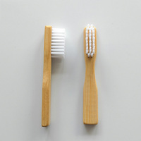 Kit de brosse à dents de voyage miniature en bambou avec brosses à dents à poils doux