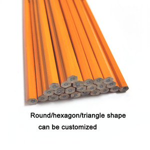 Crayon en bois HB de couleur jaune naturel populaire, pas cher, avec gomme, pour étudiants - Product Image 5