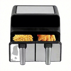Wholesale Digital Screen Control Factory Price Quart Dual Zone Transparent Pot Deep Air Fryer <b>Toaster</b> - Product Image 1