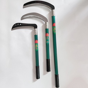 Outil multi-usage pour l'agriculture et le jardinage Faucille de récolte Couteau de tonte de gazon en acier au manganèse Lame tranchante de type coréen Scythe - Product Image 1