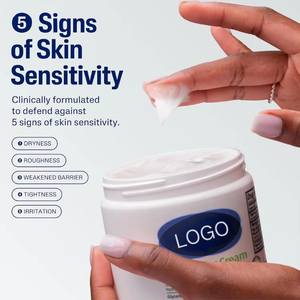 XM LOGO Factory OEM ODM <span class=keywords><strong>crema</strong></span> idratante personalizzata <span class=keywords><strong>pelle</strong></span> <span class=keywords><strong>secca</strong></span> a <span class=keywords><strong>molto</strong></span> <span class=keywords><strong>secca</strong></span> con glicerina vitamina B3 e B5 idrata per 48 ore - Product Image 5