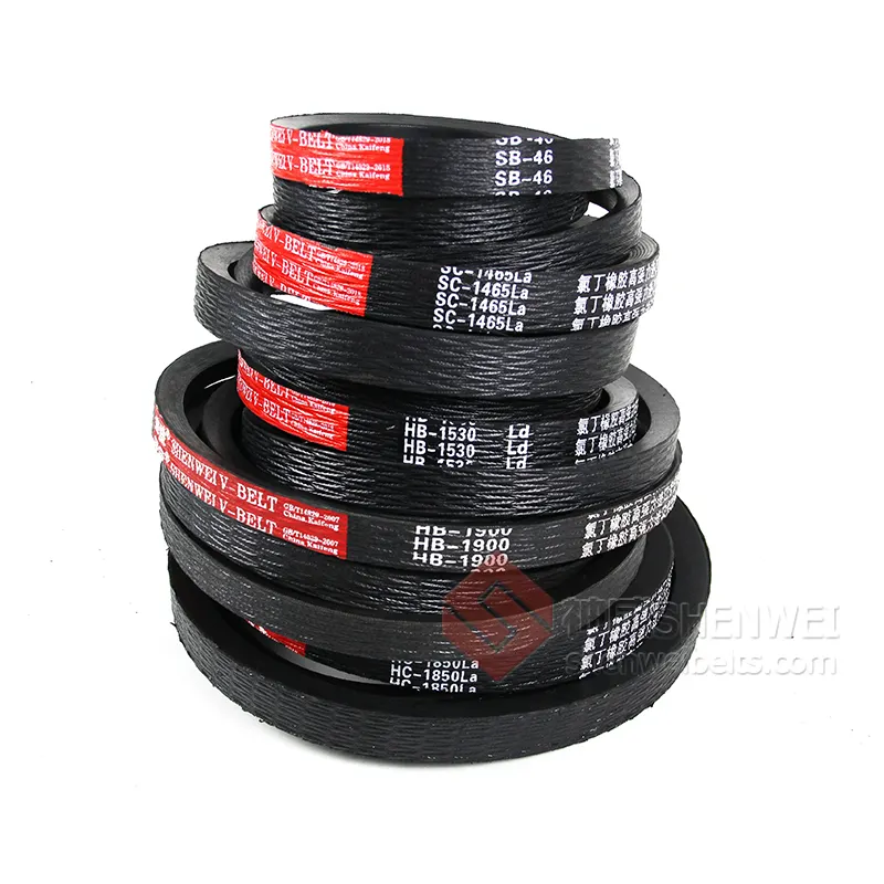 Cina SHENWEI brand factory 9J-5-1605 2SB-1495 4SB 1490 4HBJ 1490 gomma v cinture prezzo per world agricultural harvester v belt