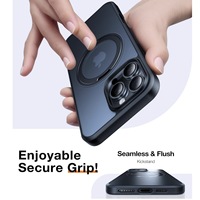 Étui Premium Magnétique Rotatif à 360° avec Support, Antichoc, Protection d'Objectif Métallique, Compatible Charge Sans Fil pour Téléphone 17 Pro