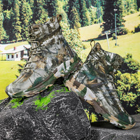 Nouvelles bottes tactiques pour hommes grande taille, camouflage, chaussures d'entraînement en plein air, antidérapantes, résistantes à l'usure, bottes de randonnée pour hommes S99