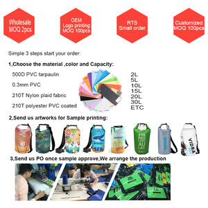 Vente en gros 5L Outdoor Ocean Pack pour la pêche en bateau et la natation 500D PVC pochette de rangement étanche pour l'escalade et les excursions - Product Image 5