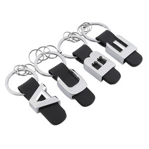 سلسلة مفاتيح سيارة جلدية عالية الجودة متوافقة مع مرسيدس فئة A وفئة B وفئة C وفئة E مع طباعة الشعار، حلقة مفاتيح إعلانية فاخرة - Product Image 1