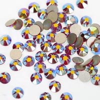 Petites pierres précieuses en verre à dos plat, 2088, Strass AB, cristal, Non correctif, pour l'art de la manucure et de la pédicure, vente en gros