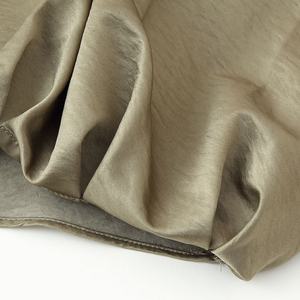 Blusa de Moda Casual para Mujer, Cuello Camisero, Manga Larga, Color Caqui, Tejido Vintage Transpirable, Sólido - Product Image 5