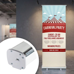 Economic Easy-Pull Aluminum Silver Reusable Stand-Alone Portable Banner Stand <b>Frame</b> - Product Image 2