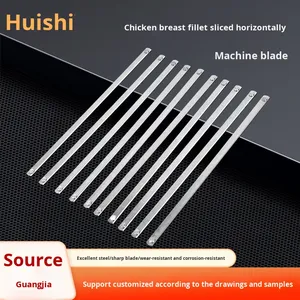 Lame de découpe horizontale en acier inoxydable longue pour machine de transformation alimentaire, accessoires de découpe pour poulet, couteau à trancher - Product Image 3