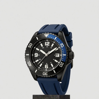 Montre analogique de luxe pour hommes, cristal saphir, cadran en fibre de carbone, bracelet en cuir de vache