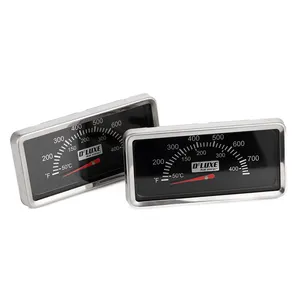 Manufacturers Supply Bimetal Pointer Thermometer High Precision Rectangular Grill Thermometer