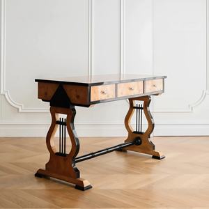 Moderne Retro Massief Houten Kaptafel Amerikaanse Antieke Franse Muur Entree Slaapkamer Tafel Met Tumor Huid Make-Up Ijdelheden - Product Image 2