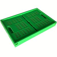 Grande demande Caisse PP style maille pliée personnalisée Caisse et palette en plastique pliable portable pour le stockage
