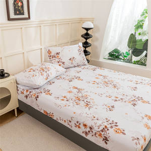 Commercio all'ingrosso 1800 filo di lusso egiziano microfibra lenzuolo stampato floreale Super morbido profondo tasca 4 pezzi Home Hotel - Product Image 5