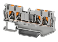 Bloc de bornes traversant 2,5-quattro à connexion directe, type enfichable, conducteur 1-5 AWG, 1-10 contacts, compatible 3209578 DIN, neuf