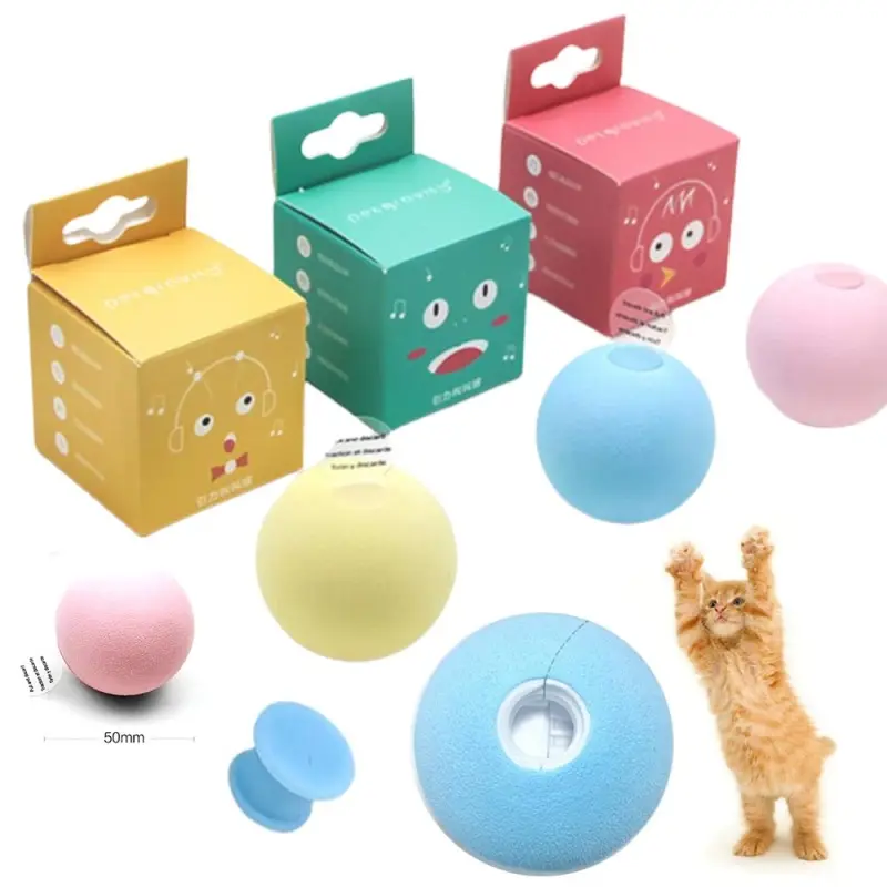 Новинка 2021, стильные игрушки для кошек, новый гравитационный шар, умные звучащие интерактивные игрушки для домашних животных, пищащий мяч