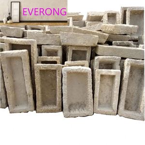 Ancien Bac à Nourriture pour Animaux <span class=keywords><strong>en</strong></span> Granit Recyclé Utilisé pour la Décoration de Jardin - Product Image 2