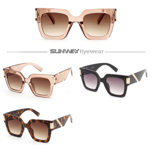 Luxury Gradient <b>Square</b> Oversize <b>Sunglasses</b> 2025 UV400 Protection Custom Logo Sun Glasses for Women's Daily Fashion - Product Image 2