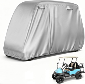 Housse de voiturette de golf OEM 2/4/4+2 places pour Yamaha EZGO Club Car, imperméable, coupe-vent, durable, avec 3 portes à fermeture éclair - Product Image 4