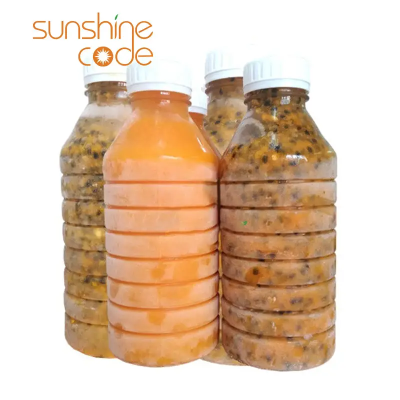 Güneş kodu en çok satan ürün dondurulmuş Passionfruit IQF mükemmel püre ÇARKIFELEK MEYVESİ 1kg şişe vakum paketi