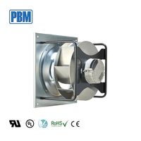 Ventilador Centrífugo Industrial de Extracción de Aire de 310mm EC 380V con Soporte de Plástico IP55 1600 Pa, Motor Sin Escobillas Personalizable OEM
