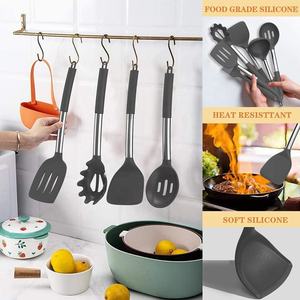 Ensemble d'ustensiles de cuisine en silicone de 42 pièces, ustensiles de cuisine avec manche en acier inoxydable - Product Image 5