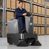 Balayeuse industrielle professionnelle Yangzi S4, machine de nettoyage de sols, balayeuse de rue
