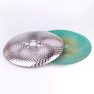 Piatti di Vetro <span class=keywords><strong>Turco</strong></span> Antico Rotondi Usa e Getta all'Ingrosso con Puntini Dorati, Stoviglie Sostenibili per Matrimoni e Feste - Product Image 5