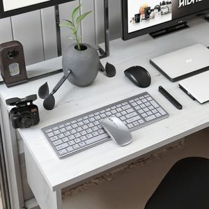 ODM OEM Multi-apparaat Mac Touch-toetsenbord Muis DPI 1600 Compact Stil Oplaadbaar Slank Ontwerp Multimedia Functietoetsen voor - Product Image 3