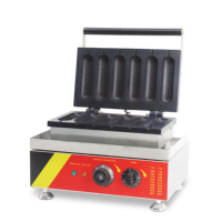 Machine à gaufres commerciale en acier inoxydable de qualité allemande Deutstandard, modèle hot-dog
