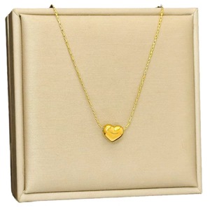 Women's <b>Silver</b> Simple Plain Heart Necklace Trendy Stainless Steel Link <b>Chain</b> with Zircon Valentine's Day & Engagement Gift - Product Image 4