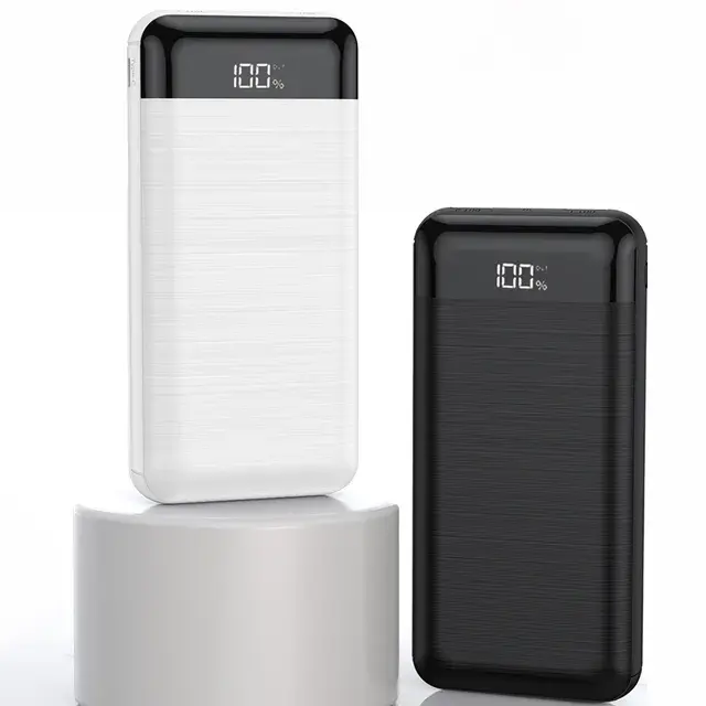 22,5 W tragbare Digital anzeige Schnell ladung Dual USB Power Bank 10000mAh 20000mAh Typ C PD Schnell ladegerät