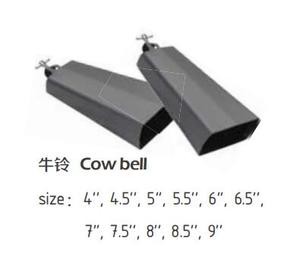 Promozionale 4 pollici cowbells metallo <span class=keywords><strong>campanaccio</strong></span> commercio all'ingrosso della mucca campana ABC-HC303/304/305/306-S/T - Product Image 1