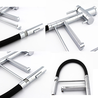Offre Spéciale 360 Degrés Pivotant SUS304 Pull Out 3 Voies Robinet De Cuisine Avec Filtre Osmose Inverse Triflow Pull Down Robinet D'eau