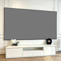 Écran de projection à cadre ultra-fin en aluminium de 1 cm, Fresnel à courte focale, 80" 100", cadre fixe, 8K UHD UST 16:9, Home Cinéma ALR