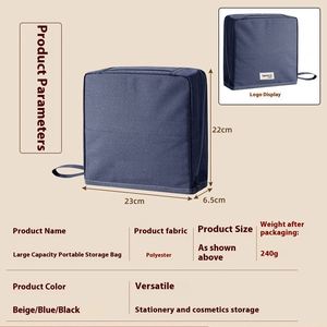 Large Capacity Makeup Bag Portable Vertical Design Cosmetic Organizer for Women - Product Image 4