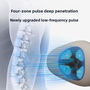 Nouveau masseur lombaire intelligent à traction avec lumière rouge, EMS et compresse chaude – Appareil de physiothérapie lombaire - Product Image 3
