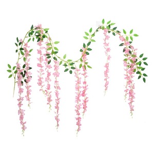 Guirnaldas de Glicinia Artificiales, Flores Decorativas para Techo, Flores de Plástico para Colgar en la Pared, 6 pies, Multicolor - Product Image 3