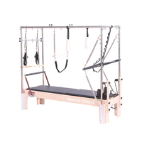 Meja Trapeze Reformer Cadillac 3 in 1 dari Kayu Maple Solid - "Satu Unit, Peningkatan Studio Lengkap" Grosir Pabrik OEM