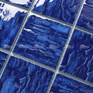 Piastrelle Bluwhale 4 Pollici, Mosaico Smaltato Lucido 95X95mm, Piastrelle in Ceramica Blu Scuro per Piscine - Product Image 3